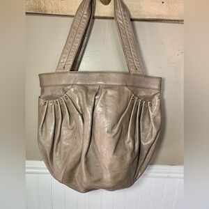 HOBO International Tan Leather Satchel Handbag